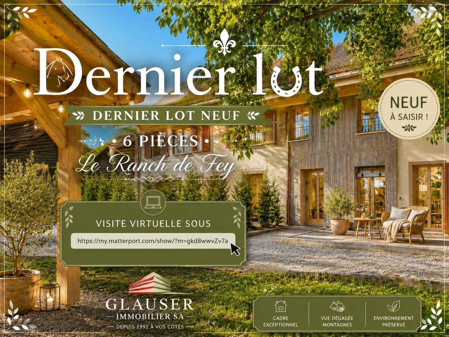 Dernier lot neuf | Ranch de Fey - Photo 1 sur 11