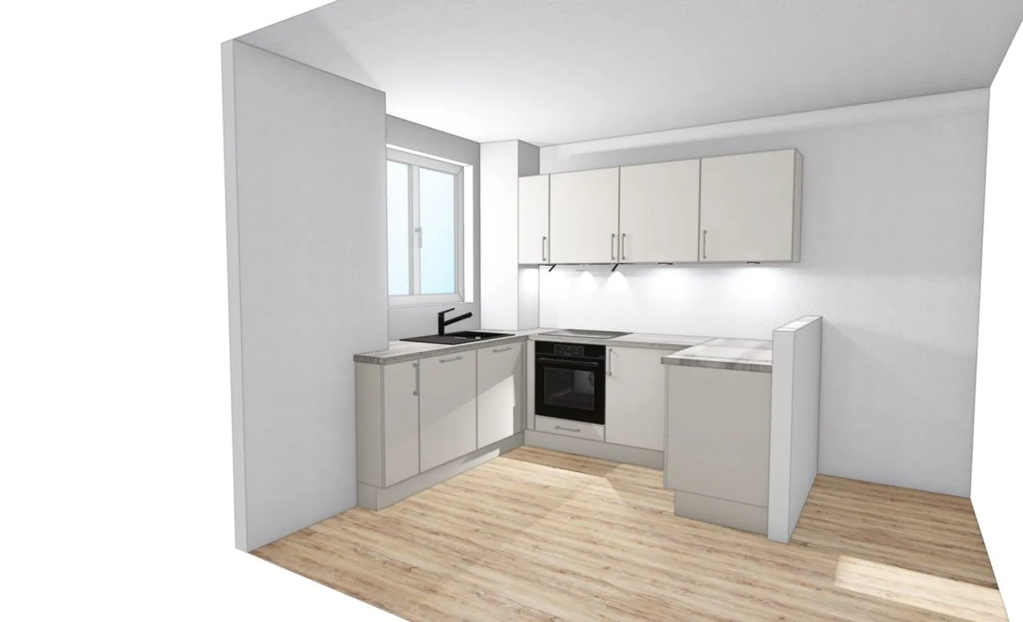 2.5-room apartment with new kitchen - Photo 1 of 4