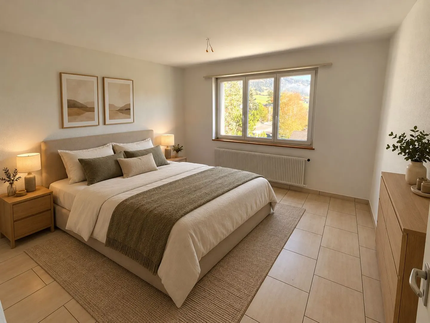 Schöne 3,5-Zimmer-Wohnung mit Balkon und freiem Blick - Foto 5 von 11