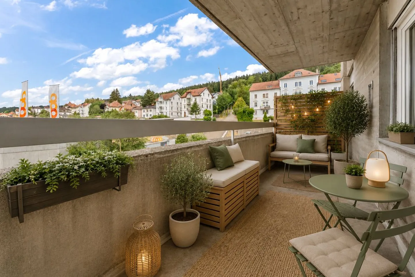 Appartement lumineux de 4.5 pièces au coeur de Tramelan, avec deux balcons et une vue dégagée - Photo 4 sur 10