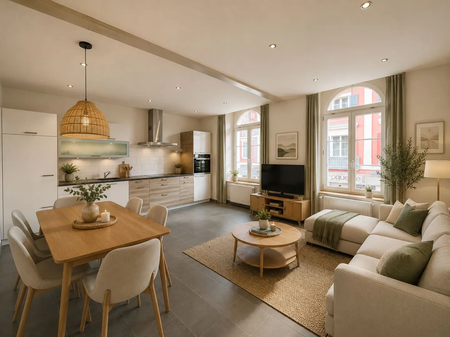 Appartement moderne de 3 pièces - centre du village - Photo 1 sur 6