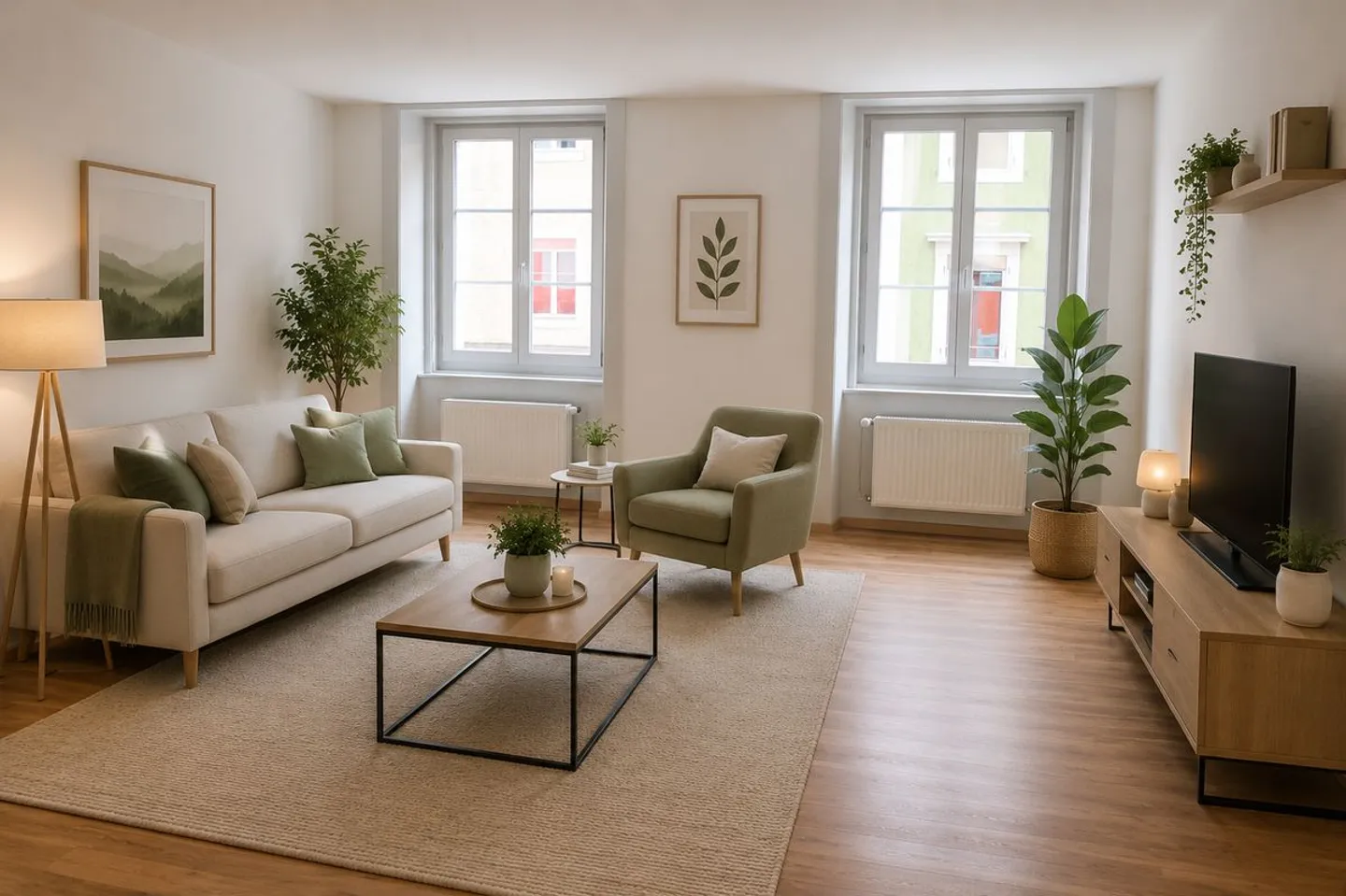 Helle 3-Zimmer-Wohnung im Dorfzentrum - Foto 3 von 4
