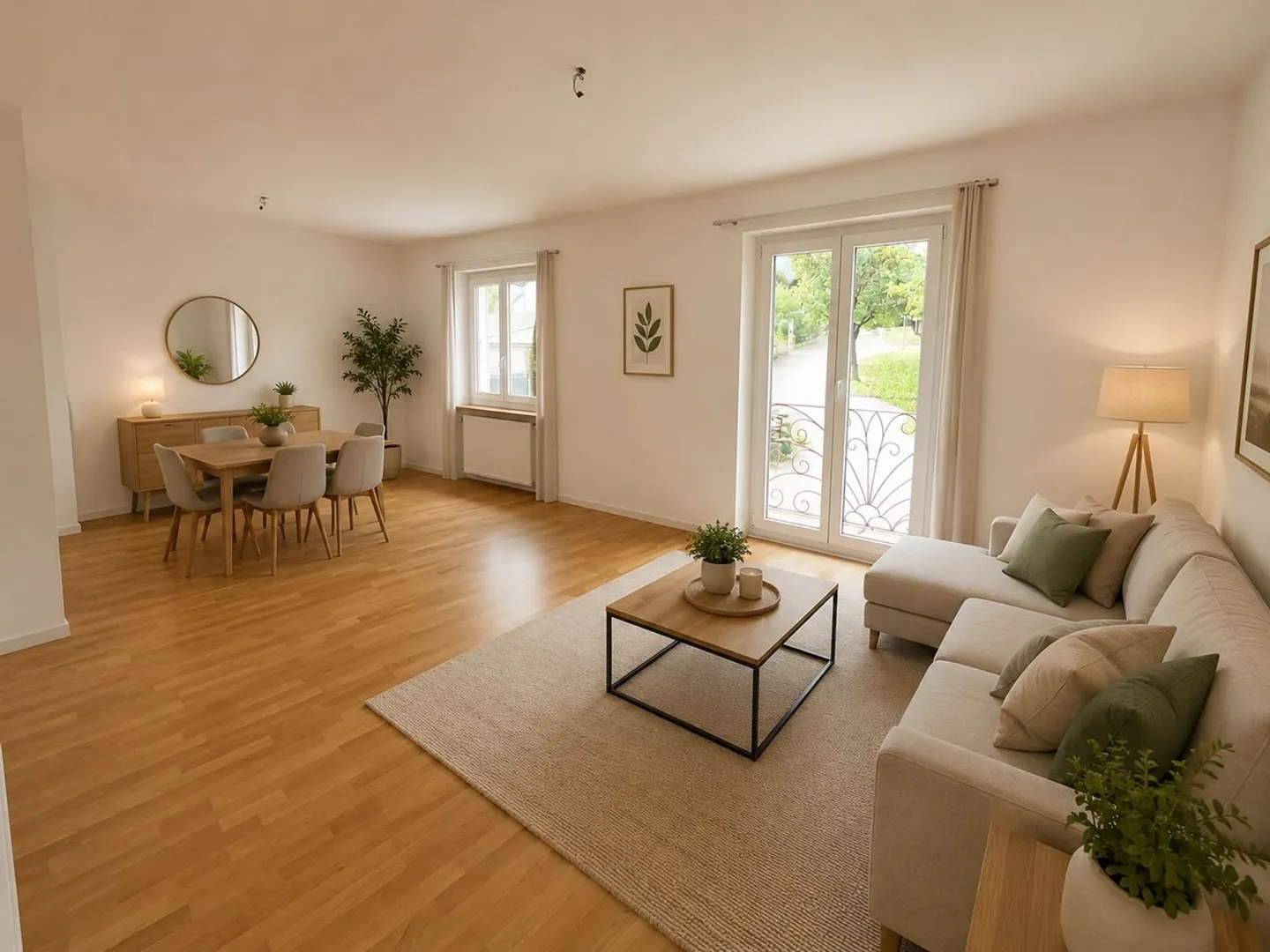 Charmant appartement de 3 pièces lumineux avec balcon - Foto 4 von 7