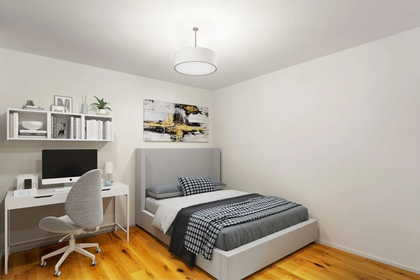 Neues 3,5-Zimmer-Apartment mit Balkon und überdachtem Parkplatz - Foto 6 von 13