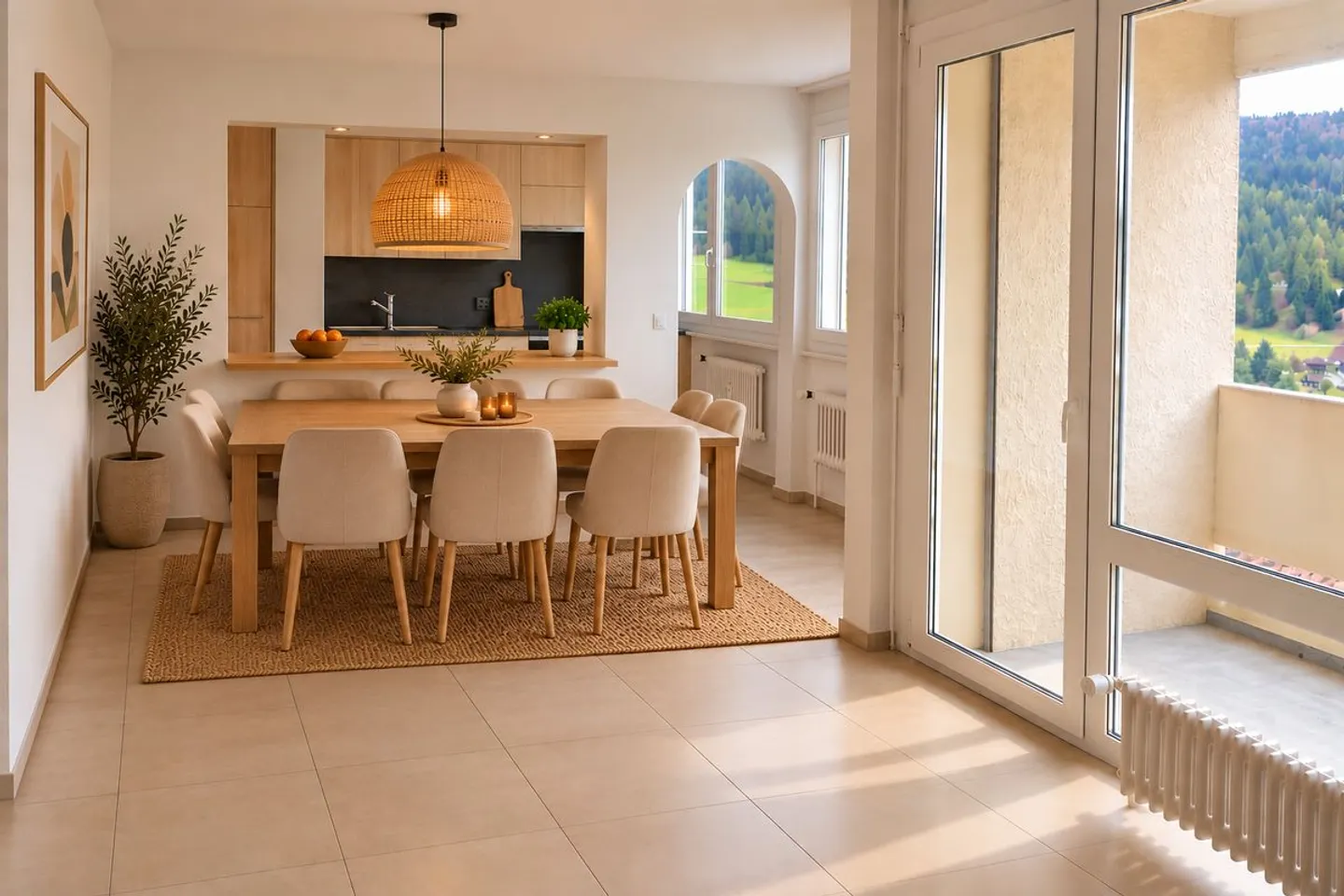 Bel appartement de 3 pièces avec deux balcons et ascenseur - Photo 2 sur 5