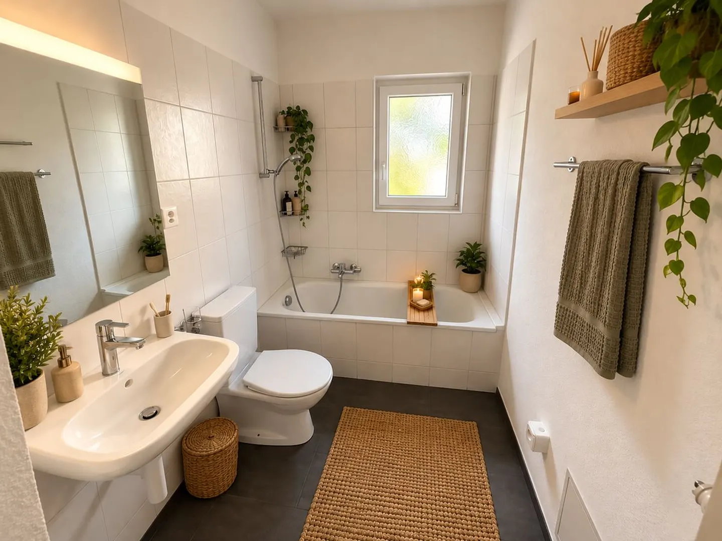 Angenehme 3-Zimmer-Wohnung mit Balkon, nahe der Natur und Schulen - Foto 5 von 6