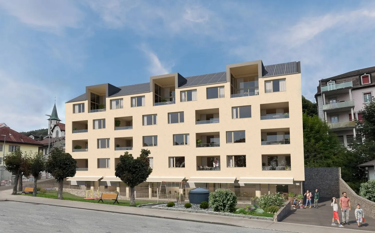 Appartements neufs de 2.5 pièces avec Loggia - Photo 2 sur 2