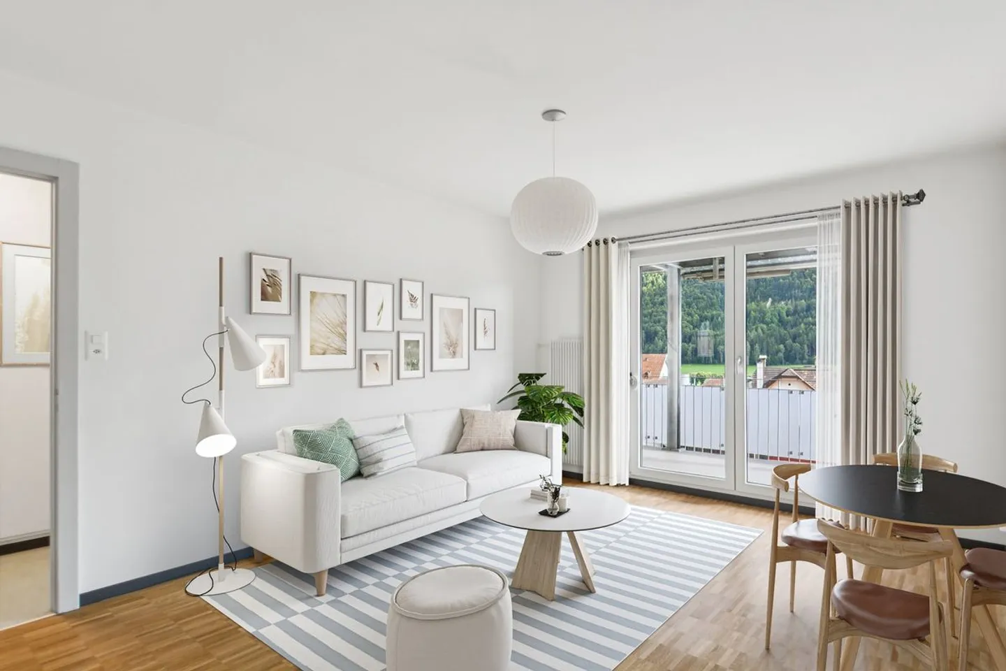 Spacieux appartement de 4 pièces avec grand balcon à louer - Photo 1 sur 5