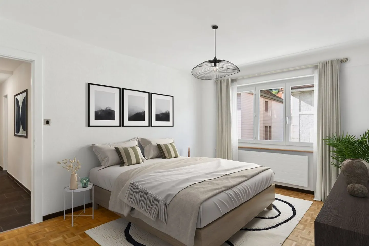 Magnifique appartement rénové de 3 pièces à louer avec terrasse et ascenseur - Foto 2 di 6