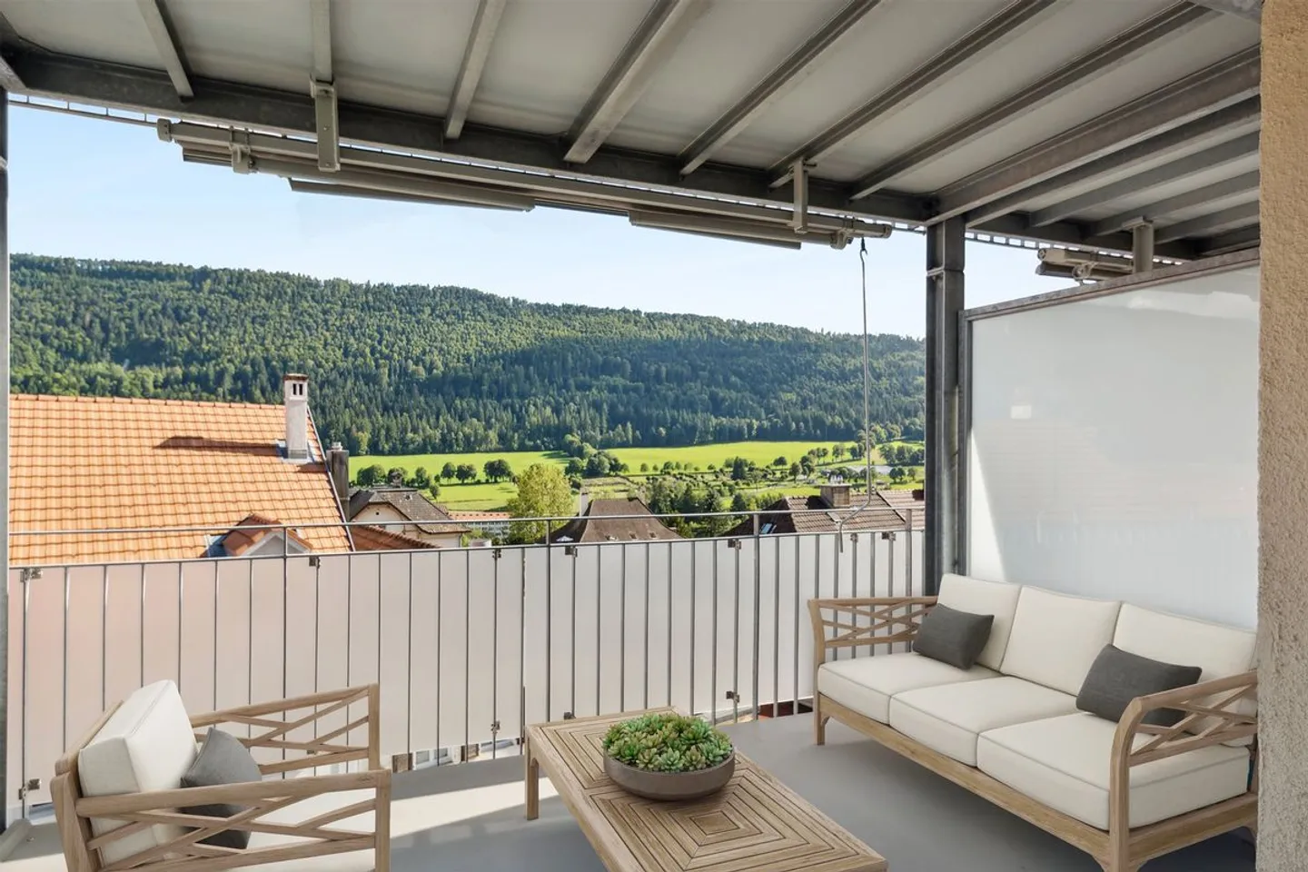 Magnifique appartement rénové de 3 pièces à louer avec terrasse et ascenseur - Foto 4 di 6