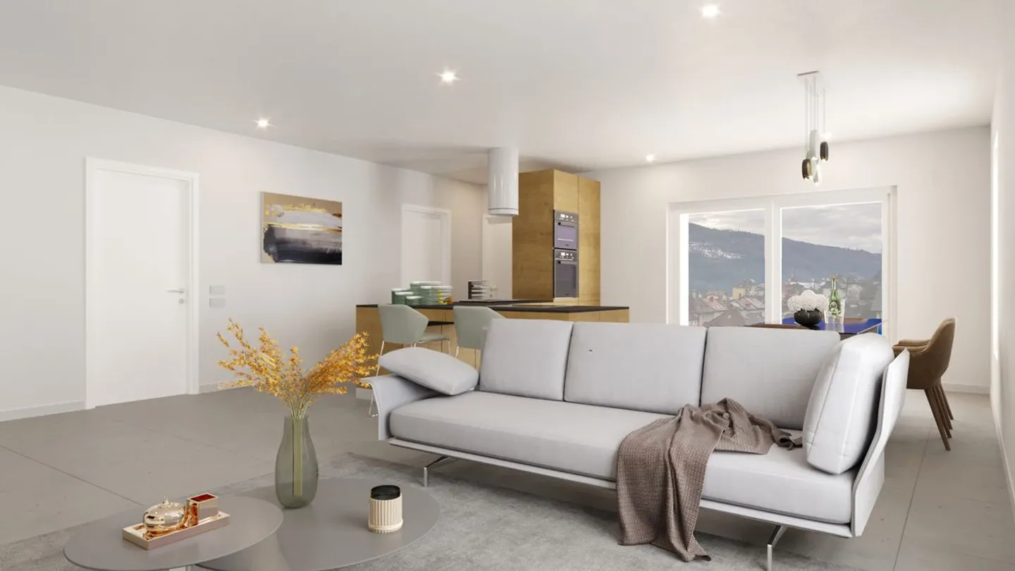 Appartamento nuovo di 3,5 locali con grande terrazza - Foto 1 di 3