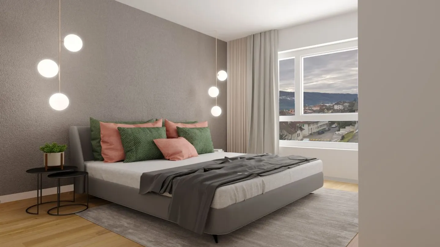 Appartamento nuovo di 3,5 locali con grande terrazza - Foto 2 di 3