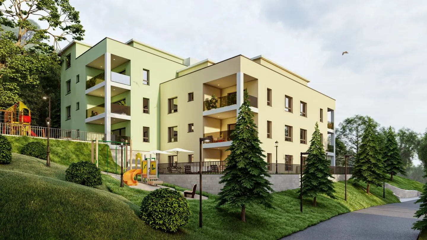 Appartamento nuovo di 3,5 locali con grande terrazza - Foto 3 di 3