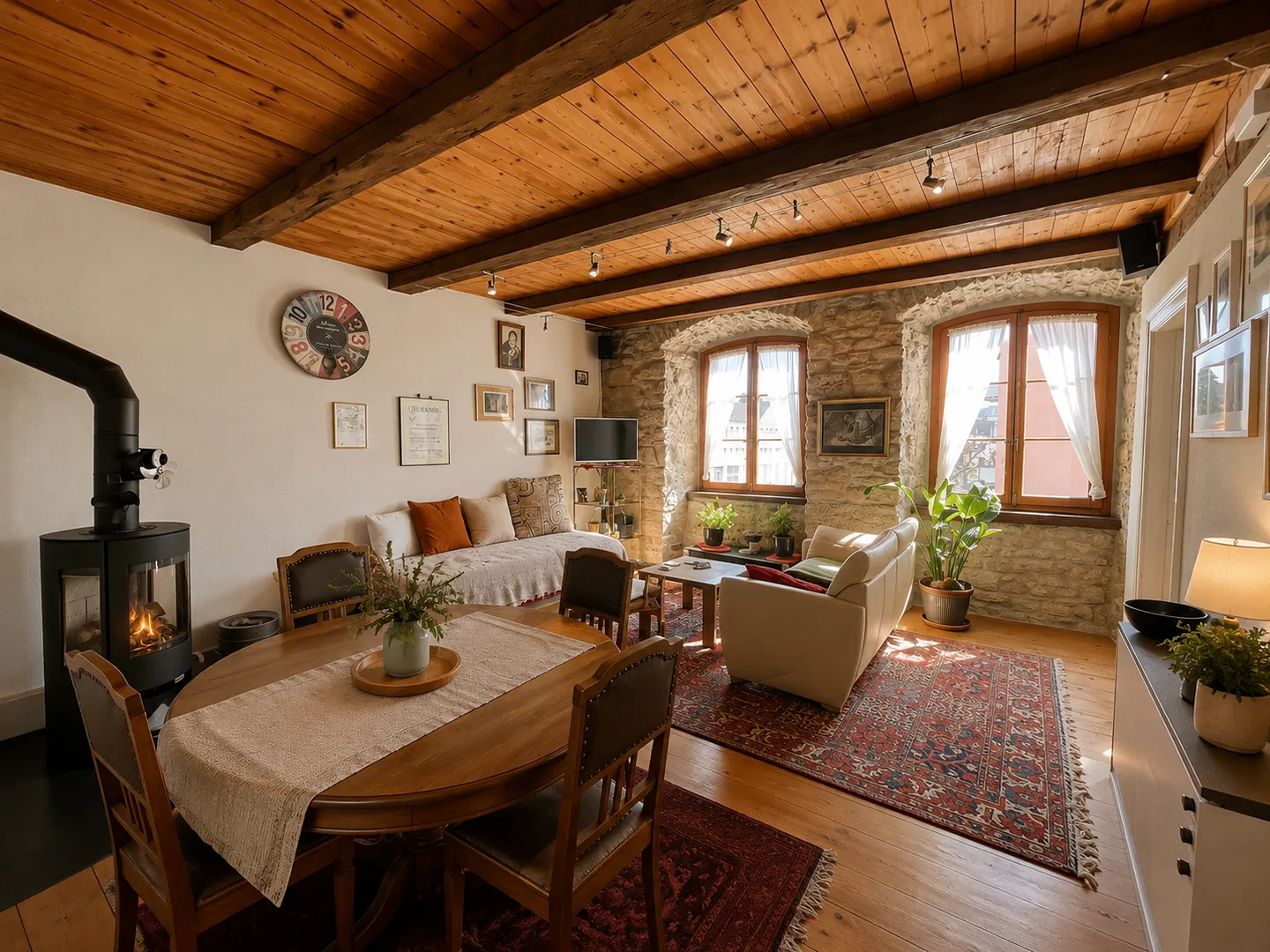 Appartamento affascinante di 3,5 stanze di 85 m² con stufa a legna — Prezzo attraente - Foto 7 di 13