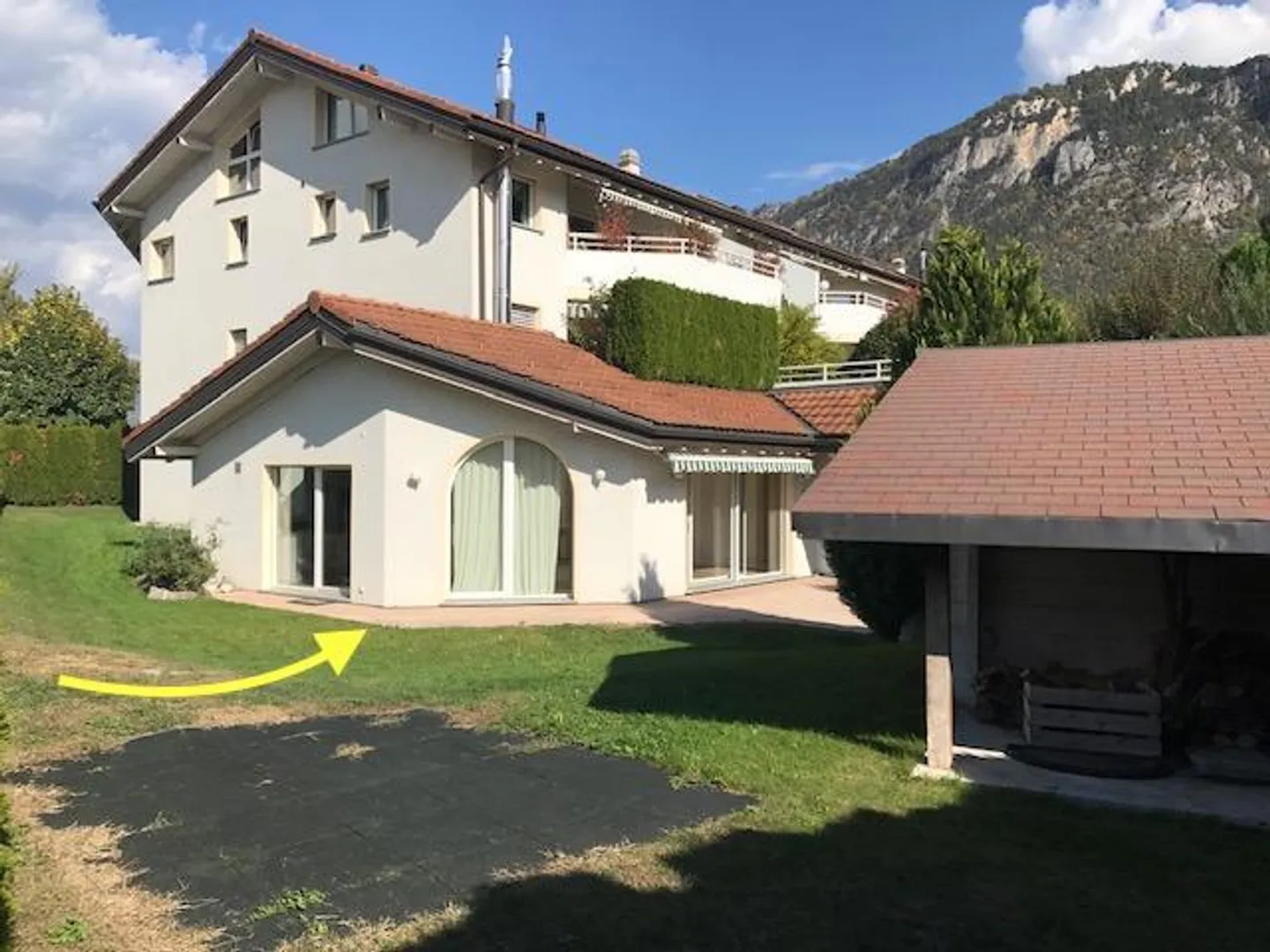 Posizione - Ampio appartamento di 4,5 locali con grande giardino privato a Bramois - Foto 3 di 13