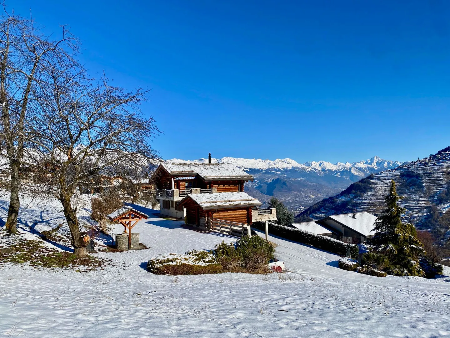 Wunderschönes Chalet-Villa in Nendaz - Ruhe, Aussicht, Komfort und Natur - Foto 3 von 13