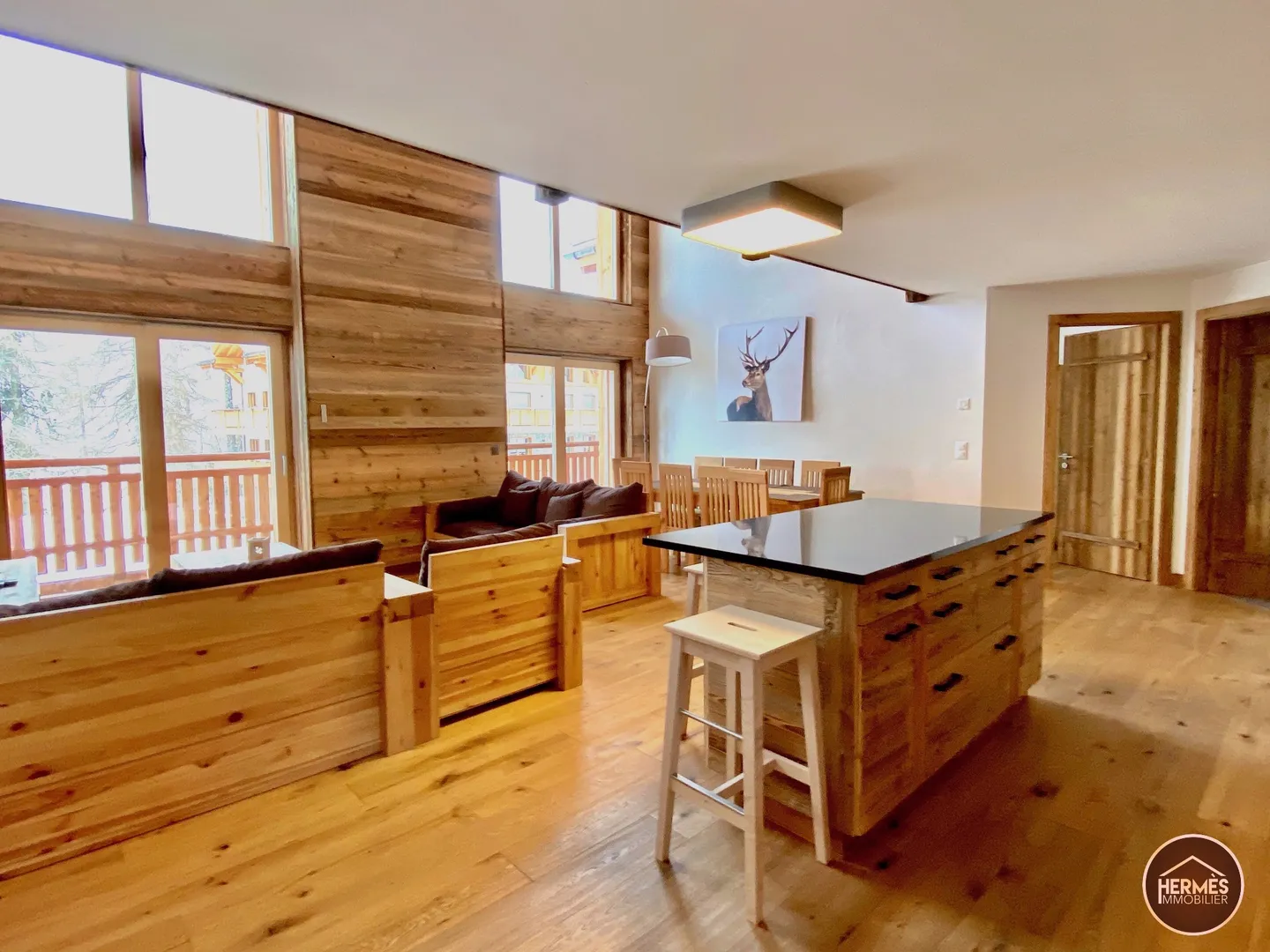 Superbo appartamento attico-duplex / ski-in &amp; ski-out sulle piste di Veysonnaz - Foto 5 di 13