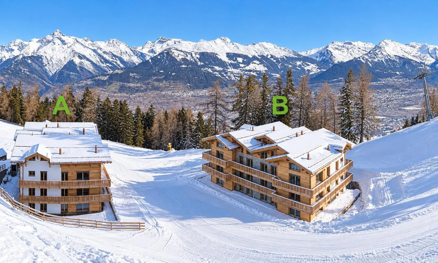 Wunderschöne Ski-in & Ski-out Wohnung an den Pisten von Veysonnaz - Foto 2 von 13