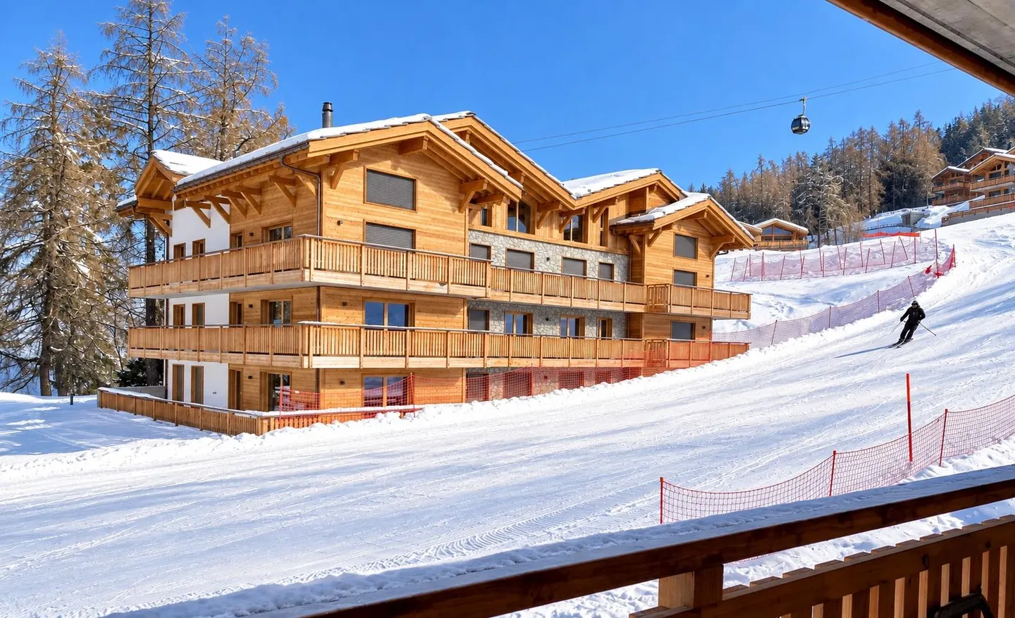 Wunderschöne Ski-in & Ski-out Wohnung an den Pisten von Veysonnaz - Foto 1 von 13