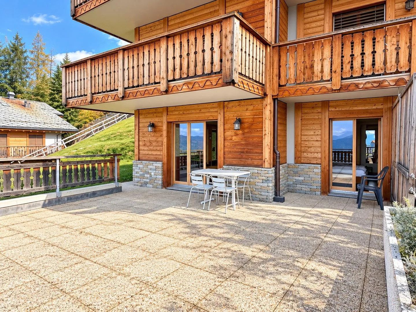 Wunderschöne 4,5-Zimmer-Wohnung in Veysonnaz - Ski-in / Ski-out - Panoramaterrasse - Foto 3 von 13