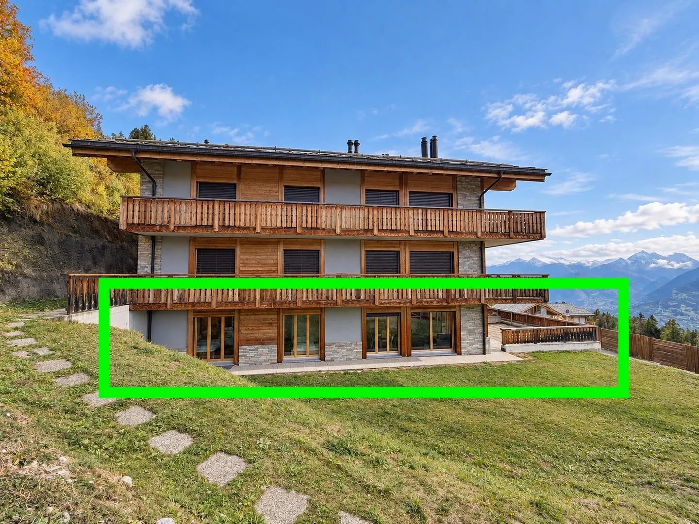 Wunderschöne 4,5-Zimmer-Wohnung in Veysonnaz - Ski-in / Ski-out - Panoramaterrasse - Foto 2 von 13