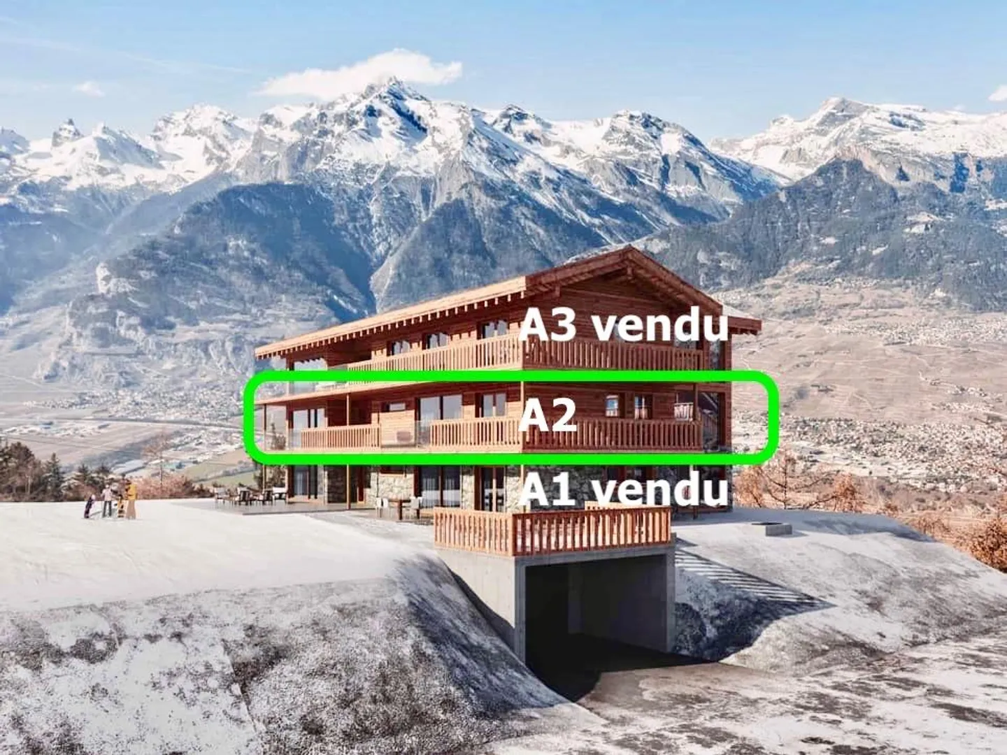 Außergewöhnliche 5,5-Zimmer-Wohnung in Veysonnaz - Ski-in / Ski-out - Foto 2 von 13