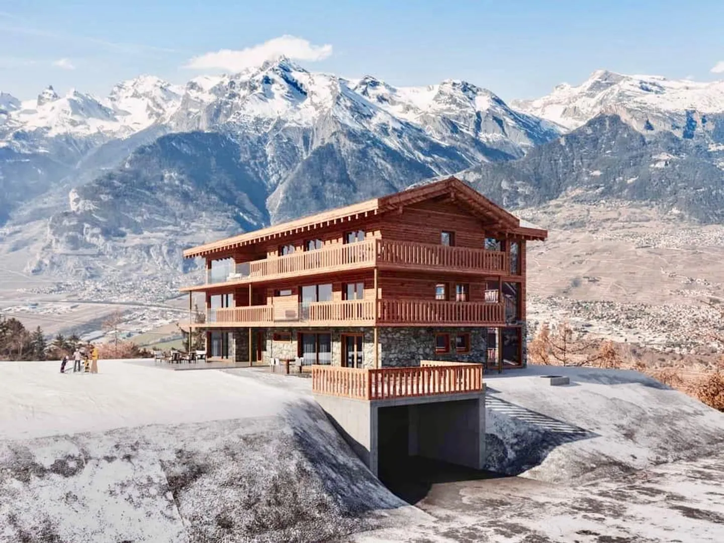 Außergewöhnliche 5,5-Zimmer-Wohnung in Veysonnaz - Ski-in / Ski-out - Foto 12 von 13