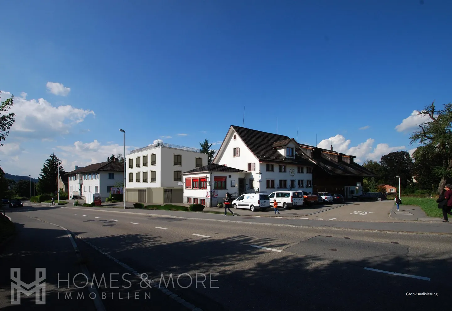 PARCELLE DE TERRAIN ATTRACTIVE AVEC PROJET DE NOUVEAU BÂTIMENT ÉLABORÉ - Photo 1 sur 1