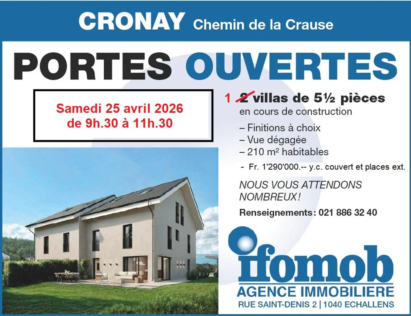 Only 5 km from Yverdon-les-Bains - In the charming village of Cronay - Photo 1 of 11