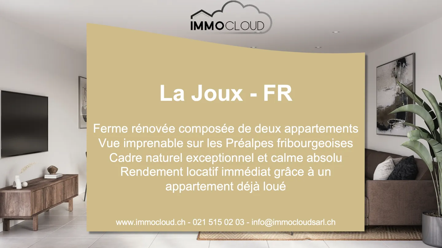 Renovated farmhouse with rental yield and stunning views of the Pre-Alps - Photo 1 of 1