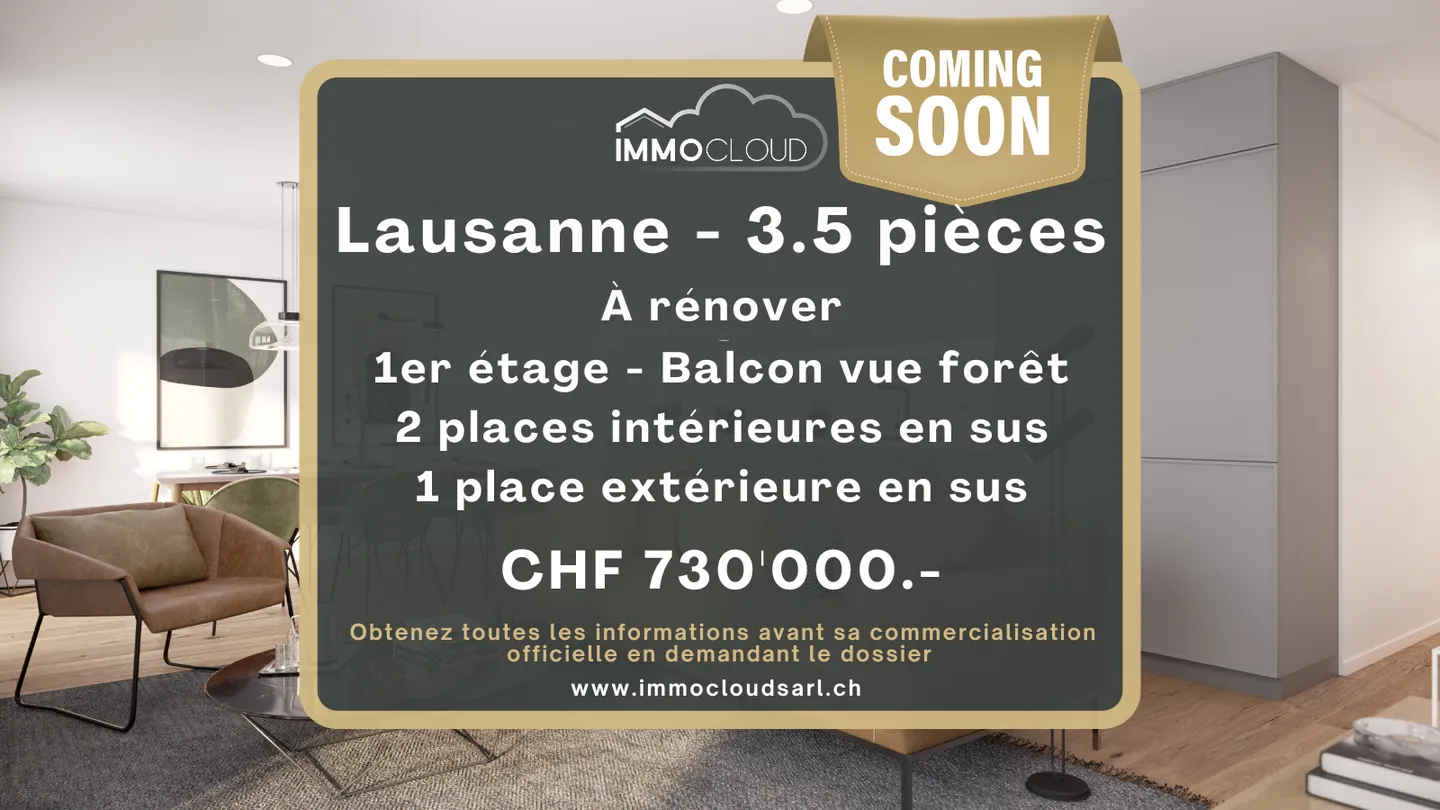 COMING SOON | Lausanne ? Boveresses - Photo 1 of 1