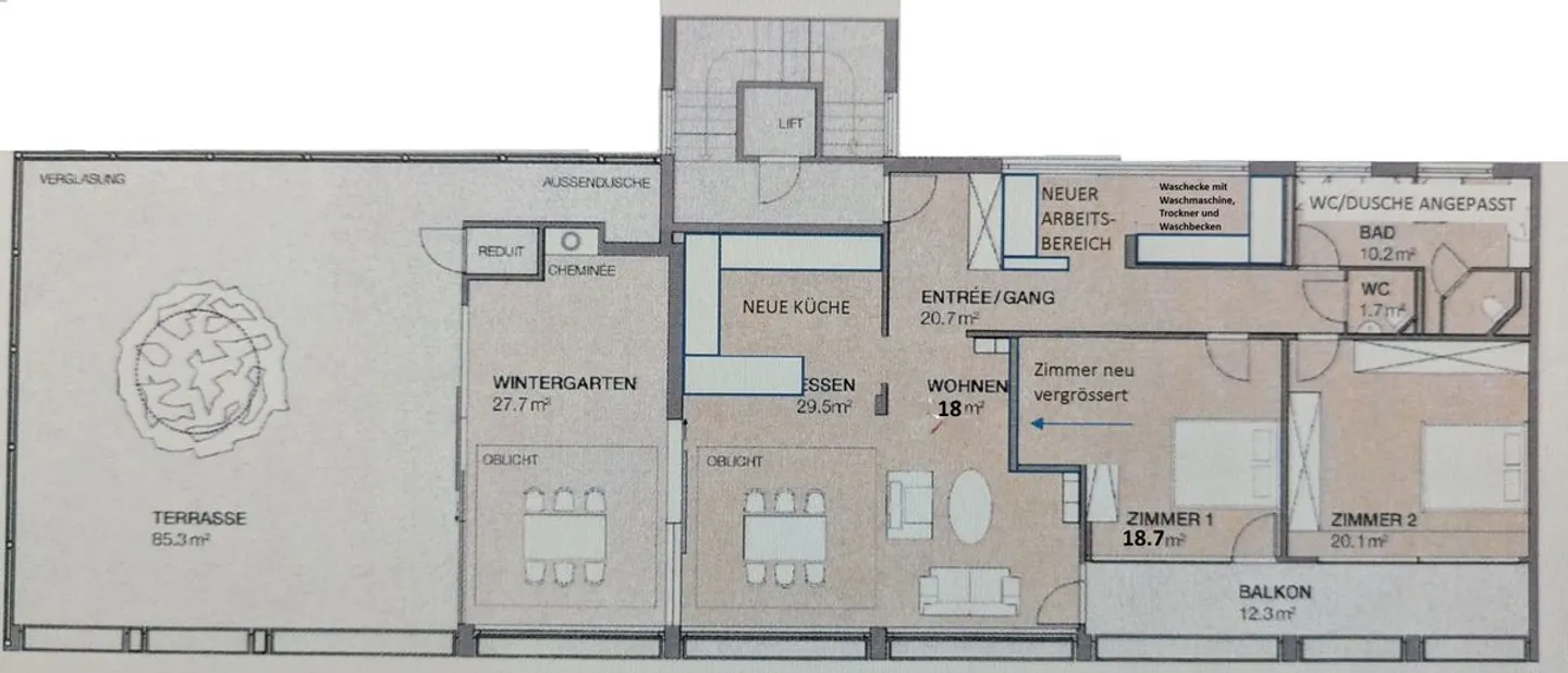 Vie exclusive au-dessus des toits d'Untersiggenthal Votre appartement en attique avec vue - un chez-soi qui ne laisse rien à désirer - Photo 9 sur 9