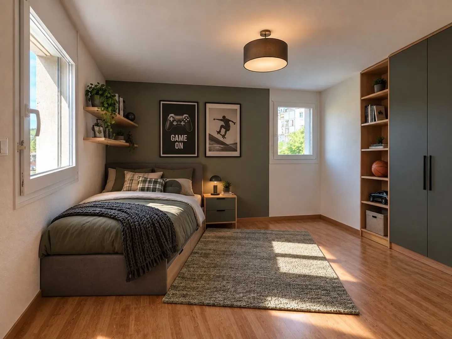 5.5-room apartment with terrace, double garage and outdoor parking space - Photo 6 of 13