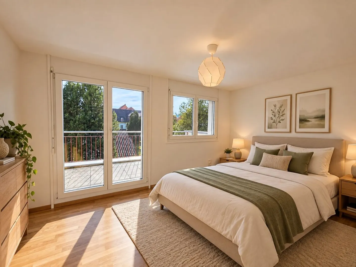 5.5-room apartment with terrace, double garage and outdoor parking space - Photo 5 of 13