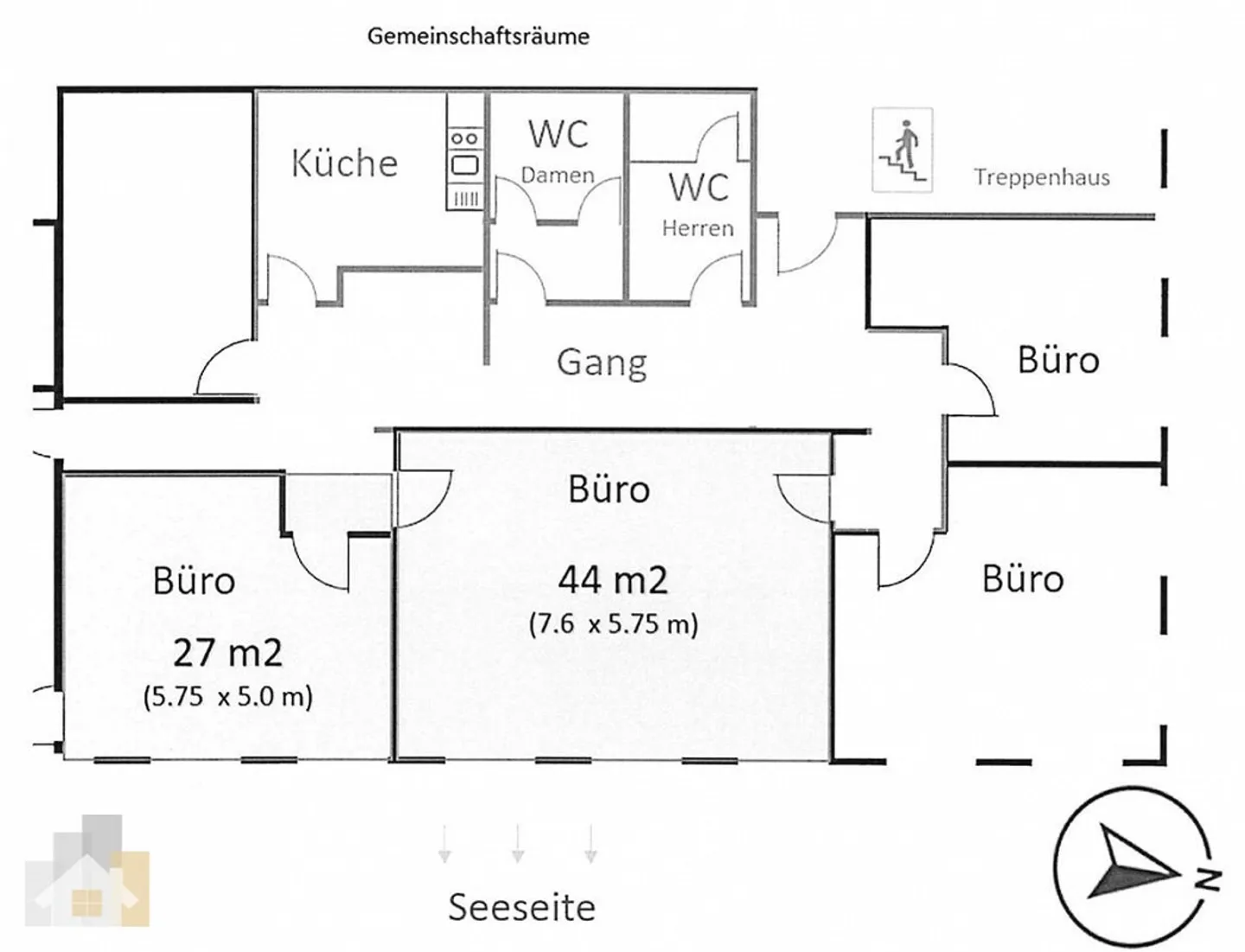 Zentrale Bürofläche am See - Foto 3 von 3