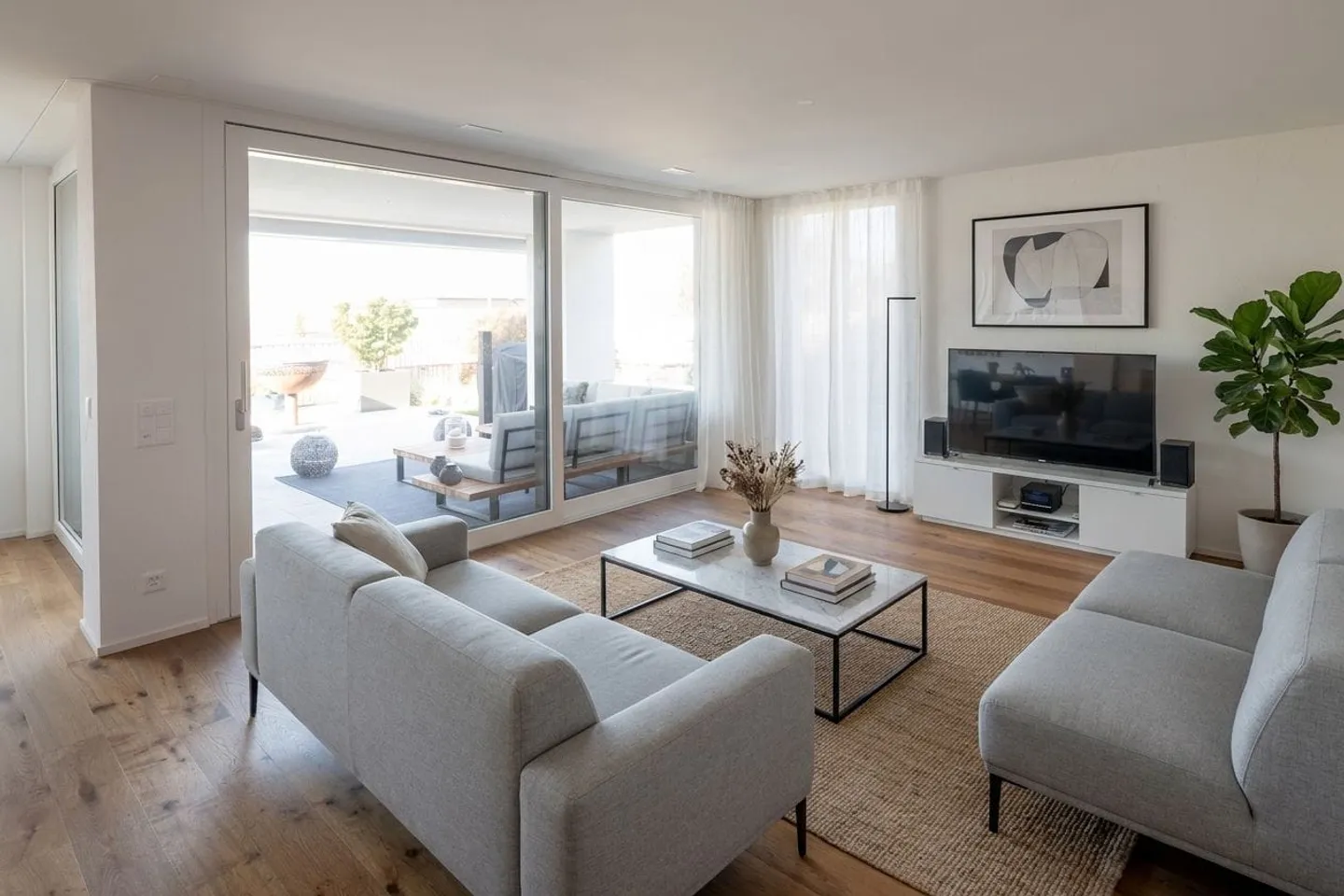 Terrassenwohnung mit Weitblick in Remetschwil - Photo 6 of 13