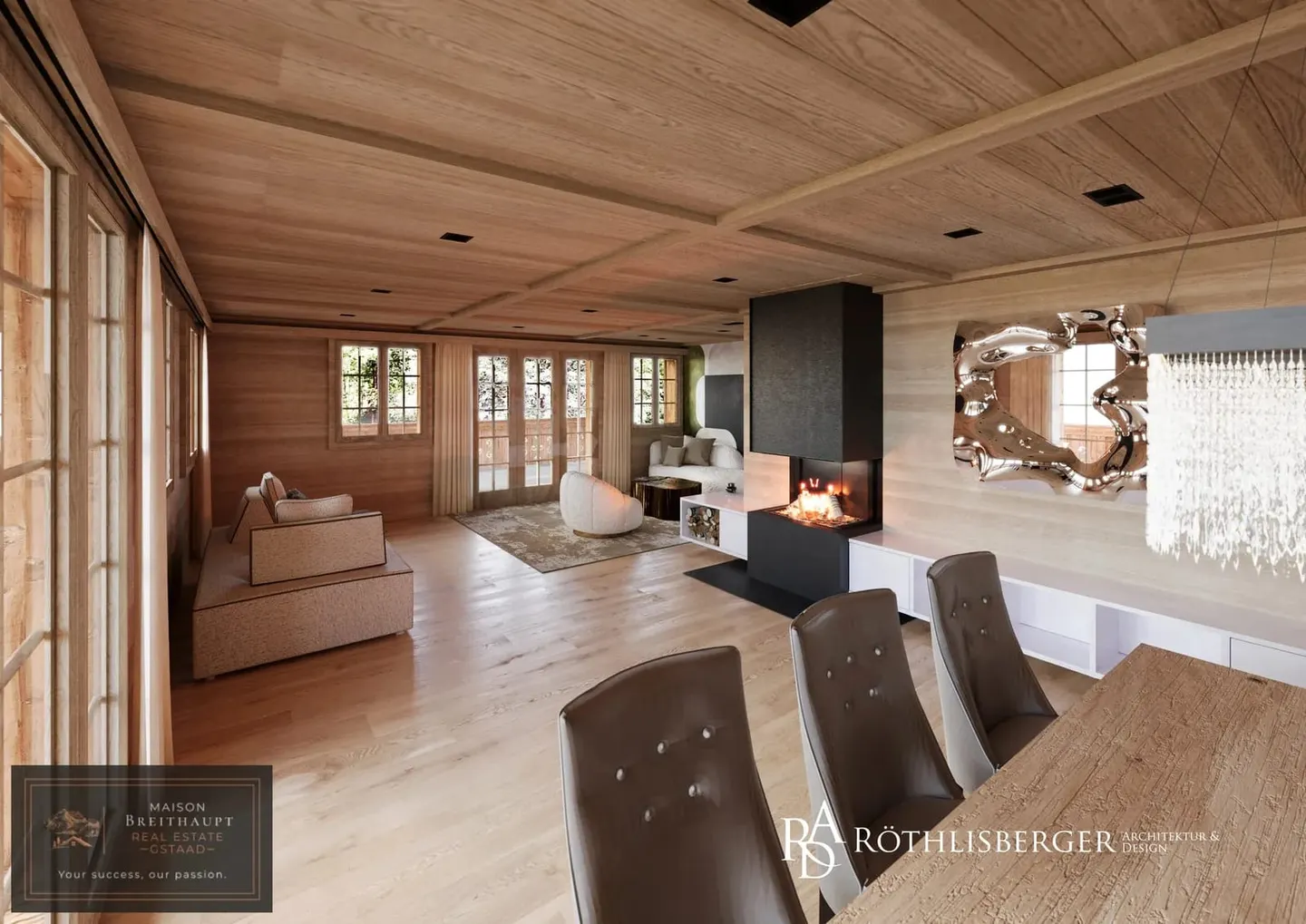 Idyllisches 5.5-Zimmer Chalet mit Bergsicht - Foto 4 von 8
