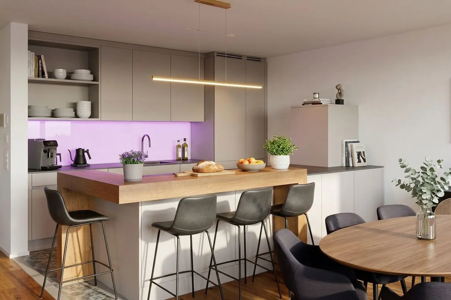 Terrassenwohnung mit Weitblick in Remetschwil - Photo 3 of 13