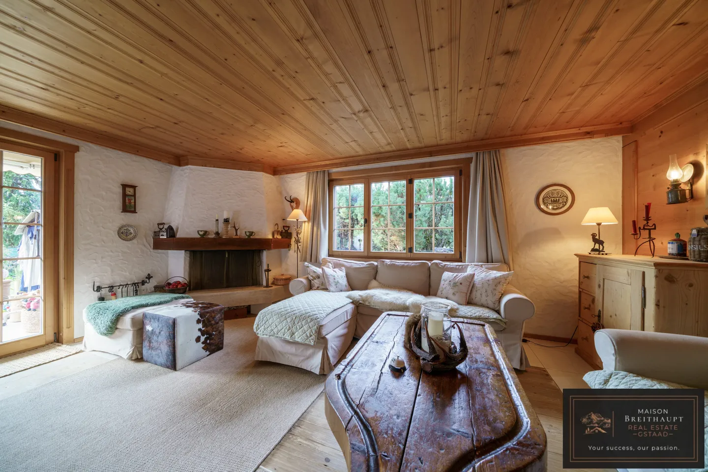 Heimelige 3.5-Zi.-Gartenwohnung mit Terrasse in Schönried - Foto 1 von 12