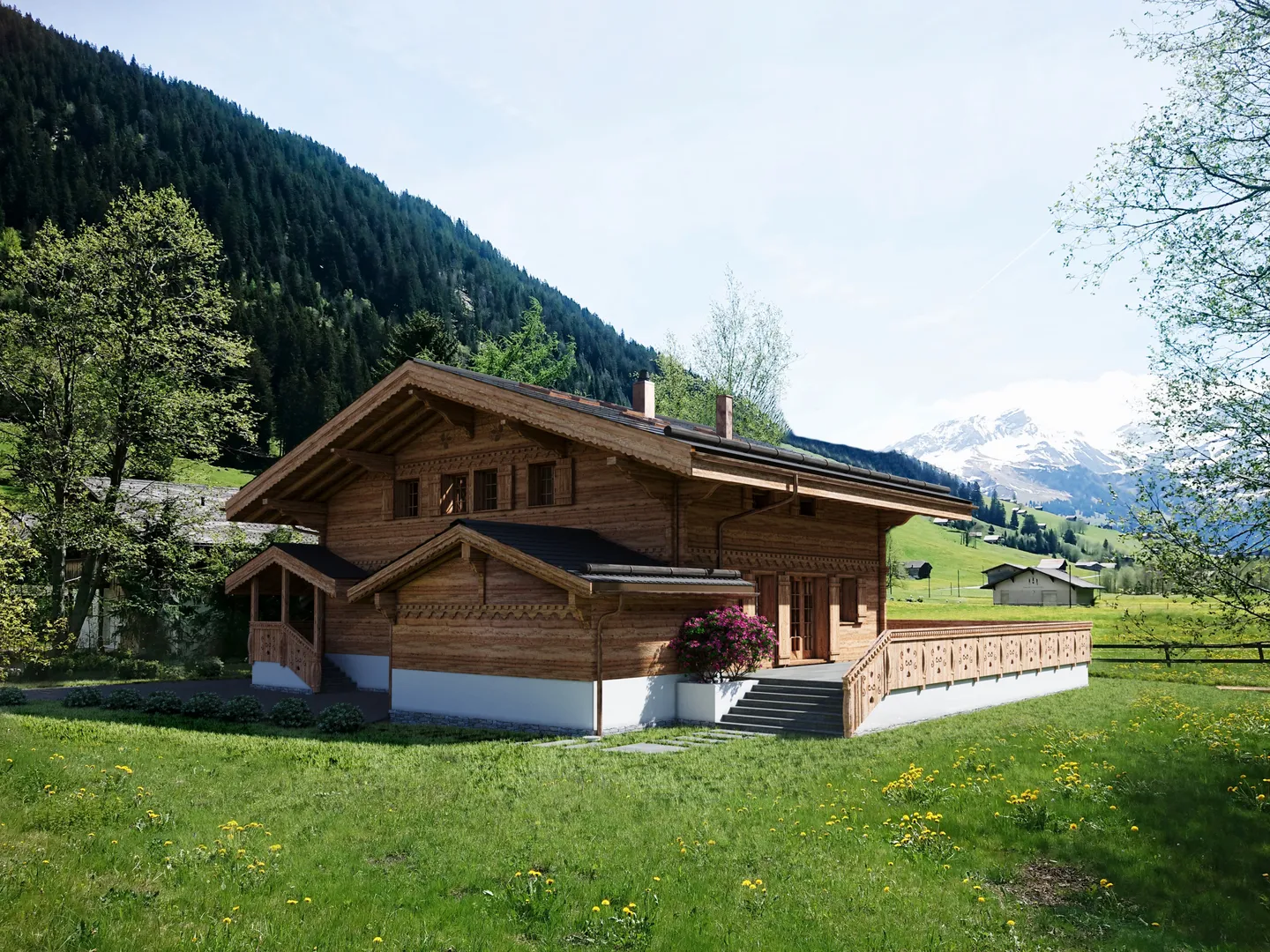 Chalet neuf idyllique de 5½ pièces avec vue sur la montagne - Photo 1 sur 10