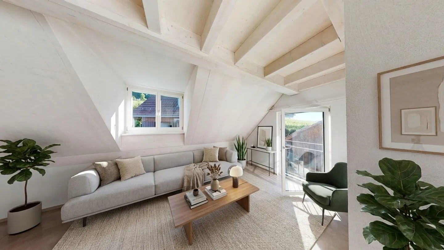 Appartamento attico di 3,5 locali con vista a Uhwiesen in vendita - Foto 5 di 13