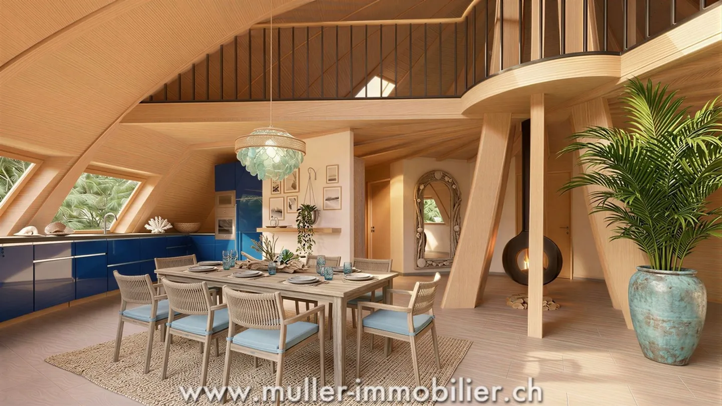 Domespace House for Sale 10 min from Romont - Photo 2 of 13
