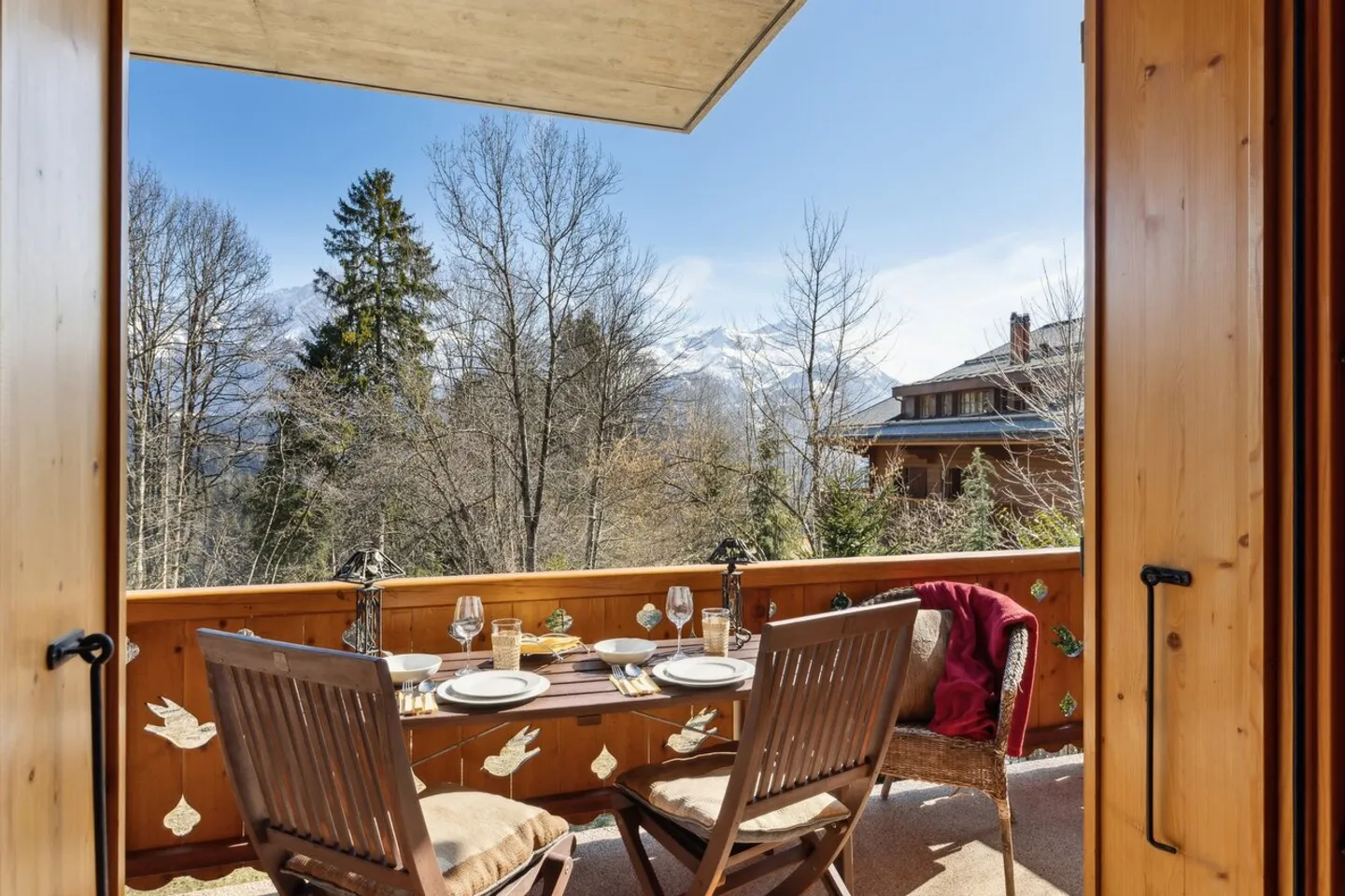 Villars 3.5p charme e comfort, vista magnifica, balcone, 2 posti auto - Foto 5 di 13