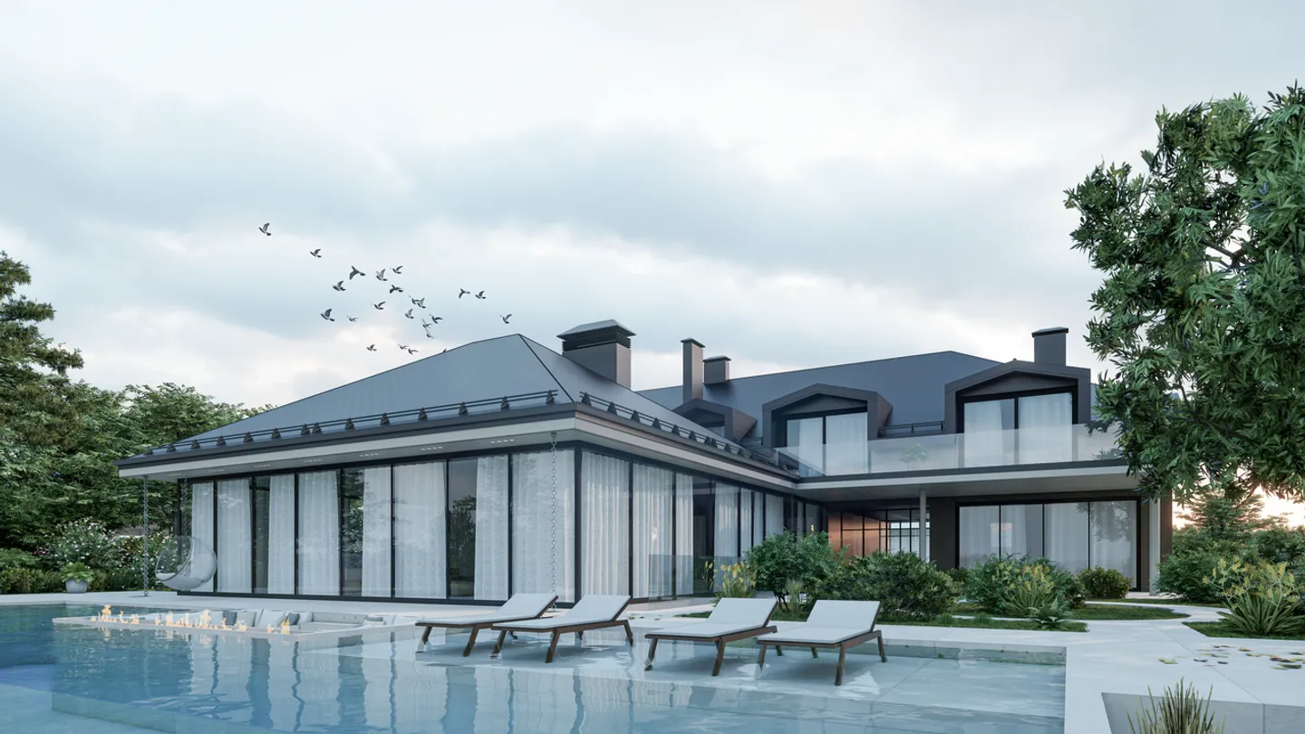 Progetto di una villa eccezionale a piedi nell'acqua! - Foto 4 di 5