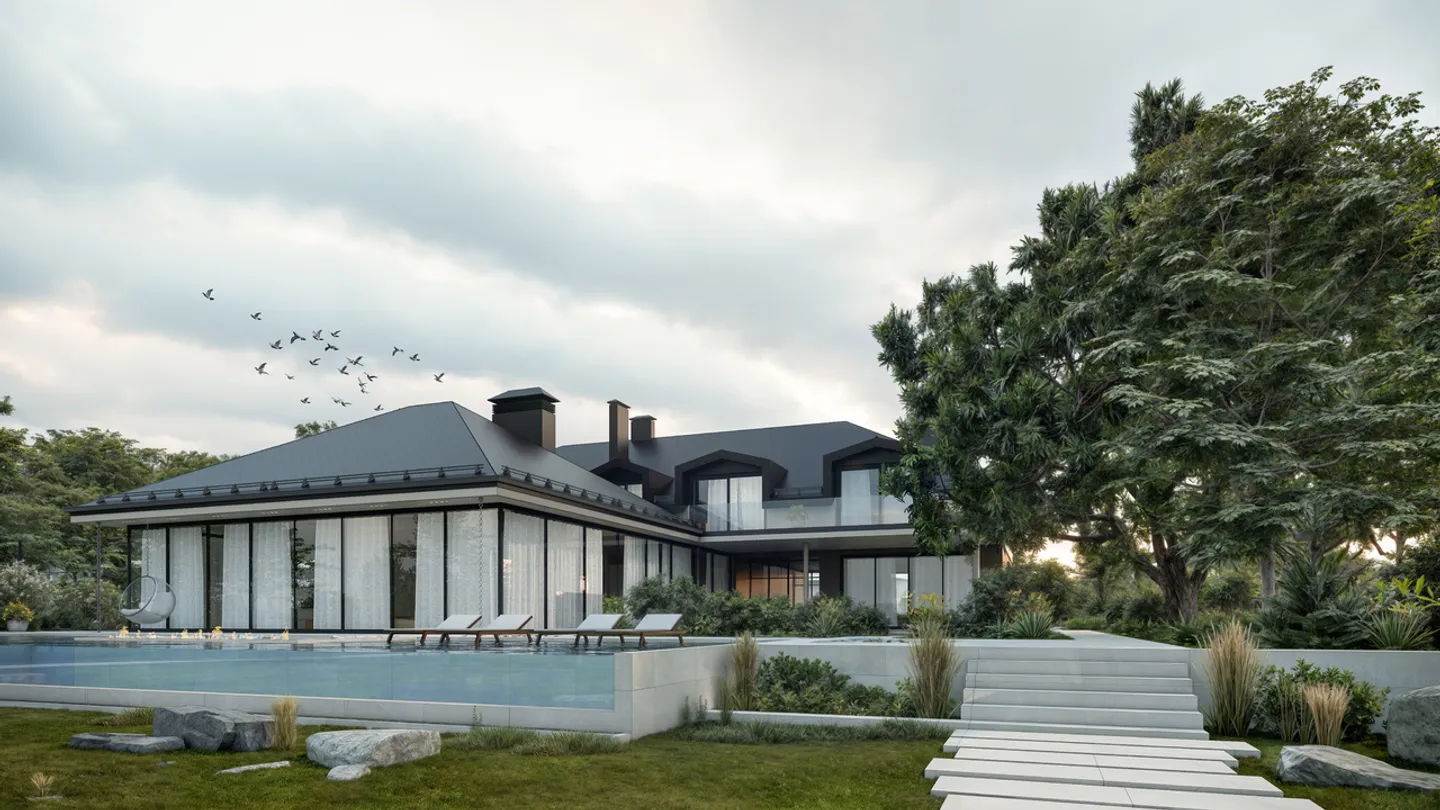 Progetto di una villa eccezionale a piedi nell'acqua! - Foto 3 di 5