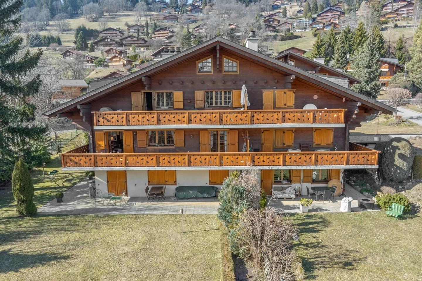 Villars 3.5p charme e comfort, vista magnifica, balcone, 2 posti auto - Foto 2 di 13