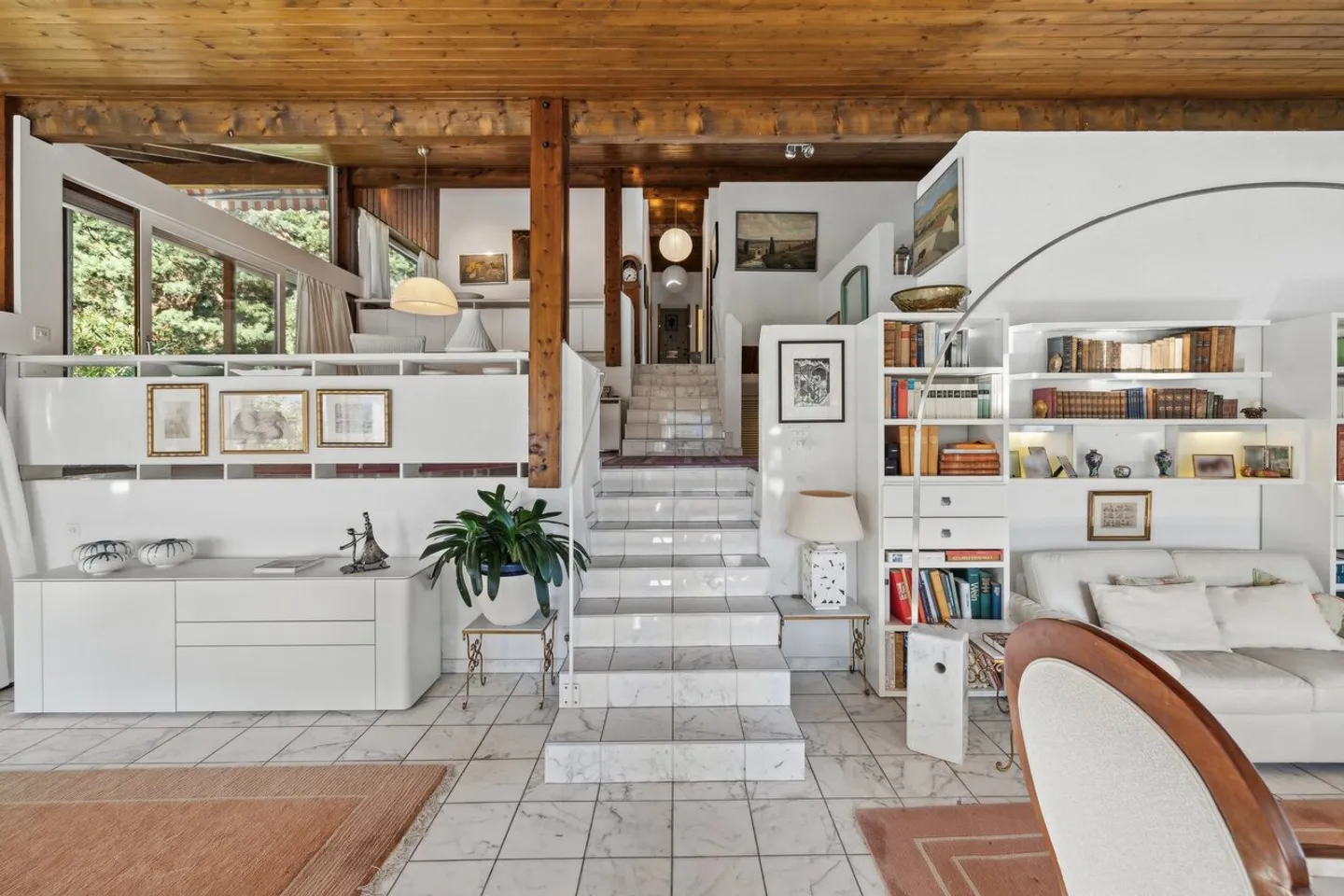 Architektenvilla in Gravelone mit Blick auf die Burgen von Sion - Foto 6 von 13