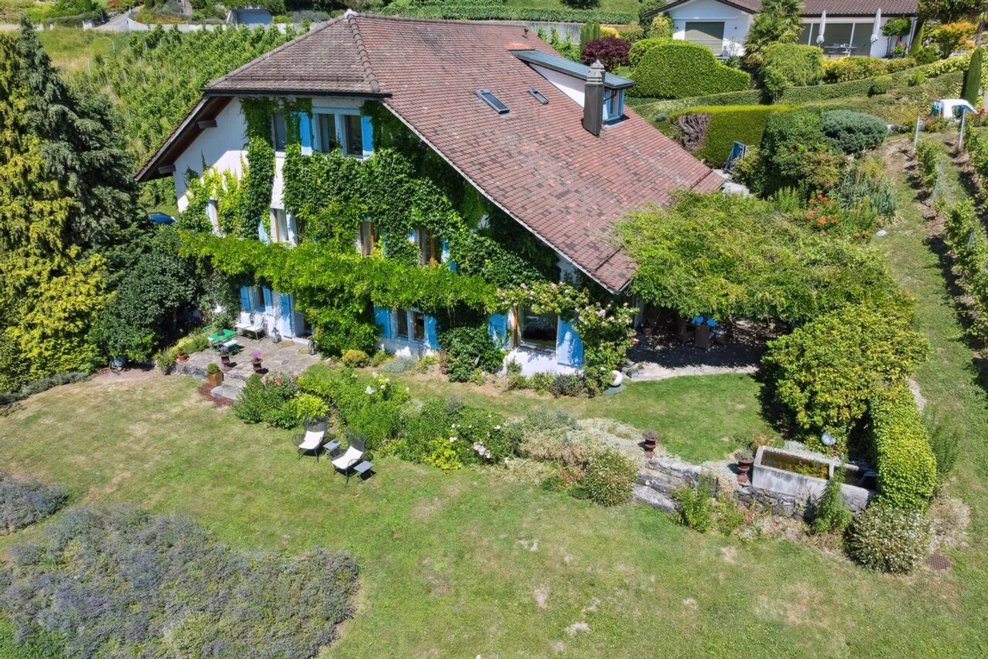 Nel cuore delle vigne, una casa vinicola eccezionale di fronte al Lago di Ginevra - Foto 11 di 12