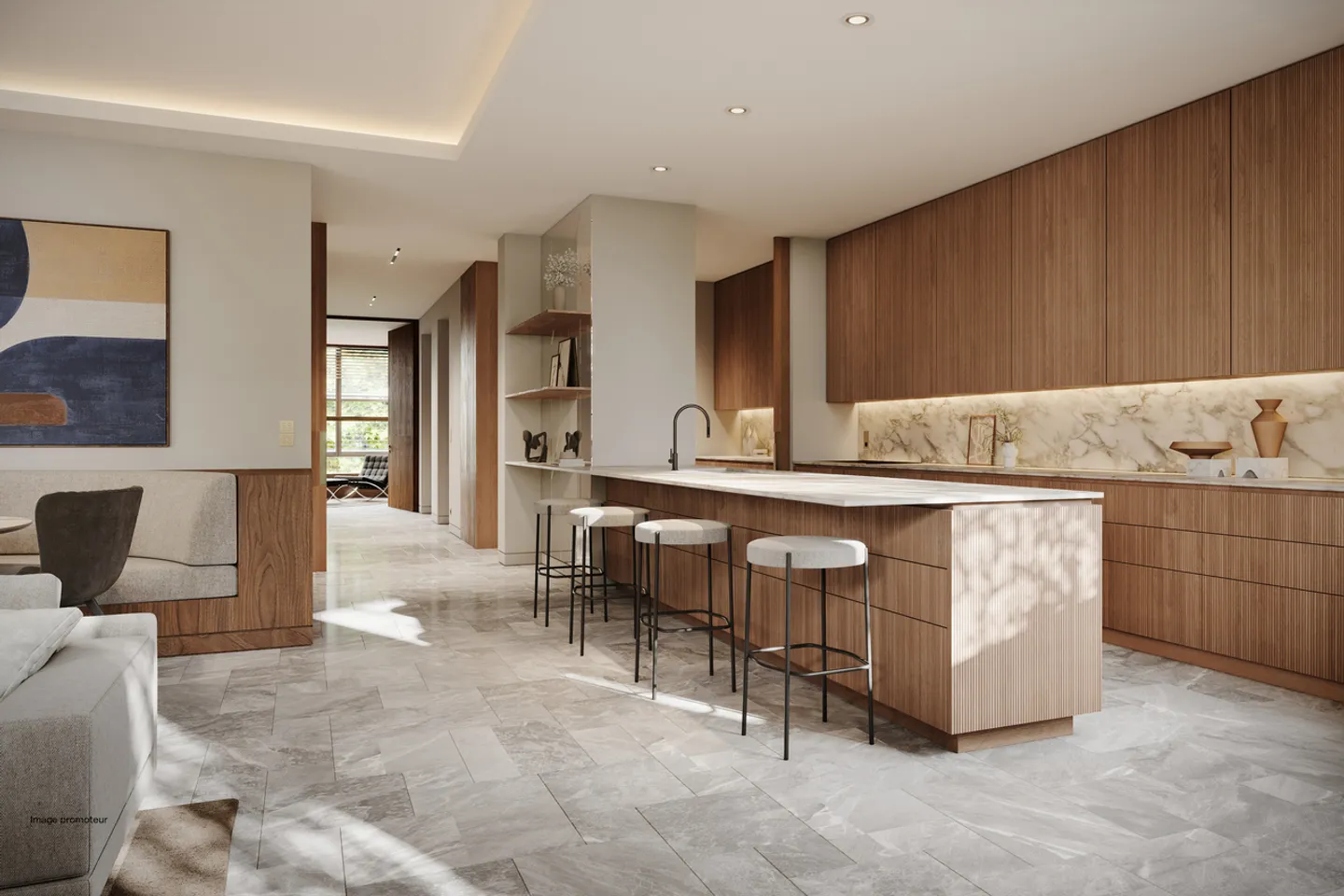 O'Belmont von Jean Nouvel - Lot A10 Luxuswohnung mit 4 Zimmern - Foto 7 von 9