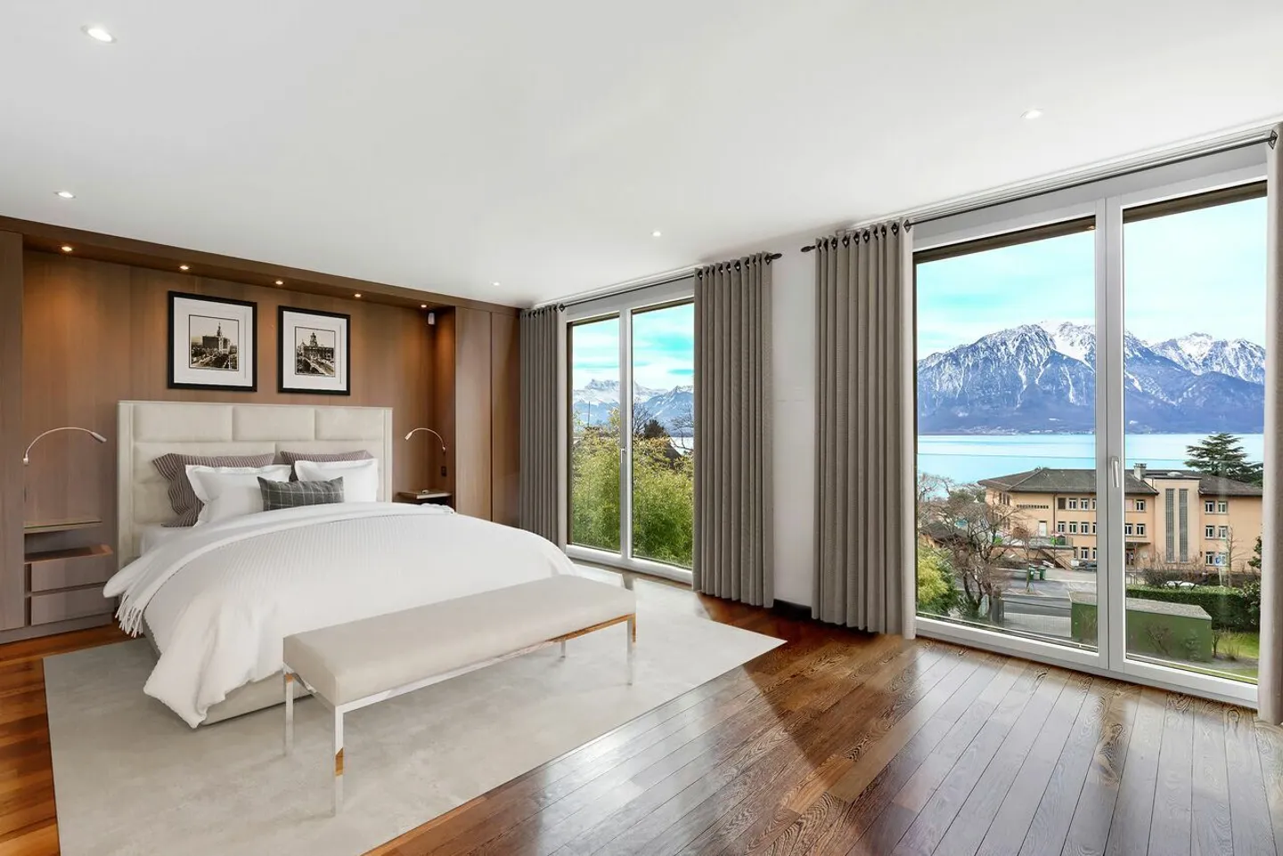 Lussuoso duplex attico con vista panoramica a 360° a Montreux - Foto 9 di 13